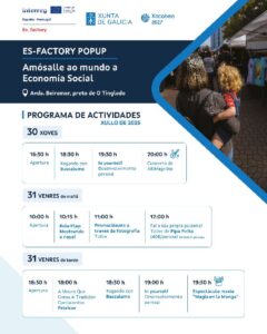 ES-Factory Pop Up llega a Vigo con 11 proyectos emprendedores, talleres y actividades gratuitas